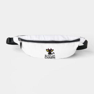 Black Cat Charm Halloween  Bum Bags