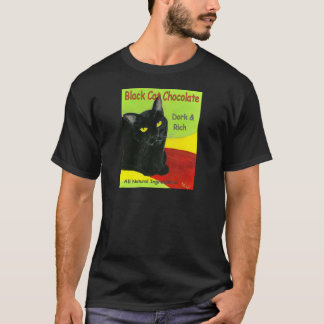 Black Cat Chocolate, Dark and Rich T-Shirt
