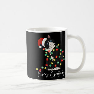 Black Cat Christmas Light Christmas Black Cat With Coffee Mug