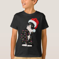 Black Cat Christmas Light Funny Cat Lover Christma