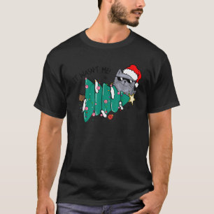 Black Cat Christmas Lights Cat Lover Funny Xmas Pa T-Shirt