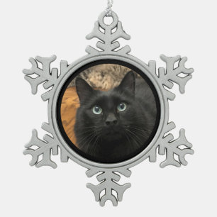 Black Cat Christmas Ornament