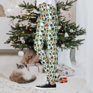 Black Cat Christmas Presents. Leggings