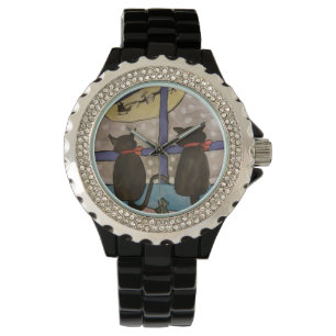 Black Cat Christmas Watch