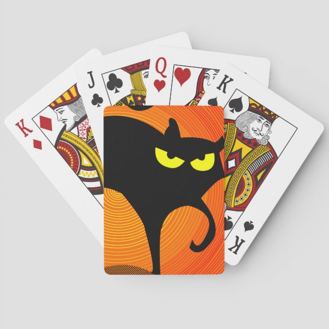 Black Cat Classic Playing Cards (Back)