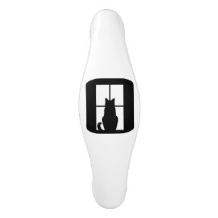 Black Cat Click to Customise Window Colour Option Ceramic Cabinet Pull