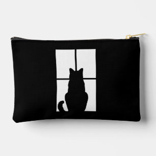 Black Cat Click to Customize Window Color Option Accessory Pouch