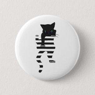 Black Cat Climbs Fit T-shirt  Essential 6 Cm Round Badge