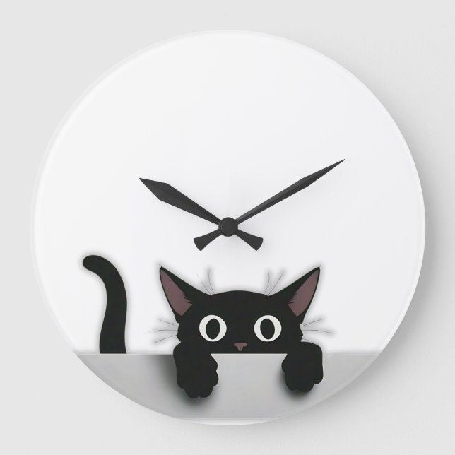 Black Cat Clock (Front)