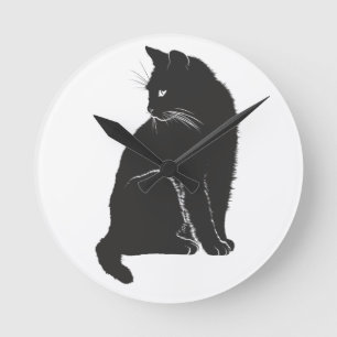 Black Cat Clock
