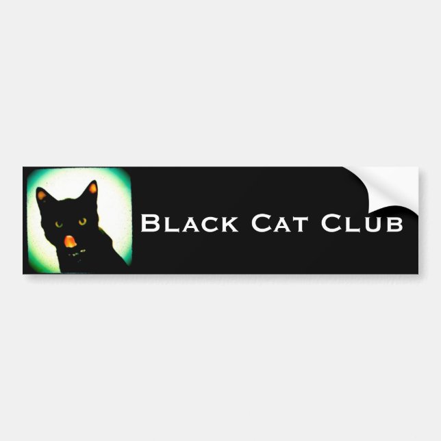 Black Cat Club bumper sticker (Front)