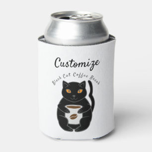 Black Cat Coffee Break Thunder_Cove Can Cooler