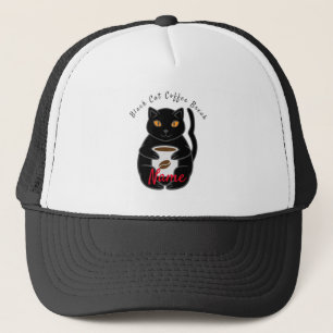Black Cat Coffee Break Thunder_Cove Trucker Hat