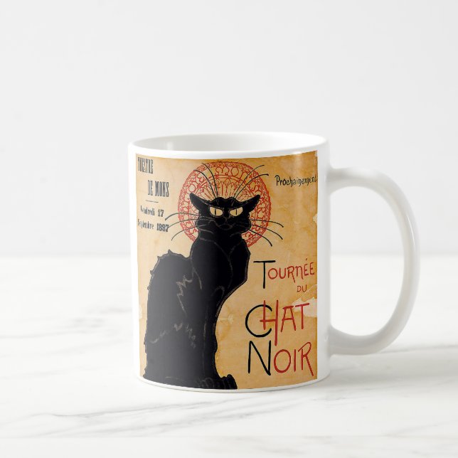 Black Cat Coffee Mug (Right)