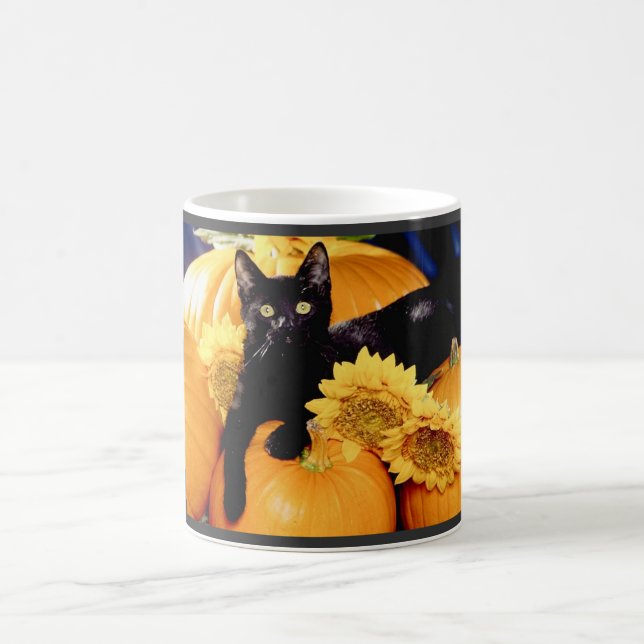 Black Cat Coffee Mug (Center)