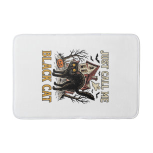 Black Cat Costume Haunted House Funny Halloween Sh Bath Mat