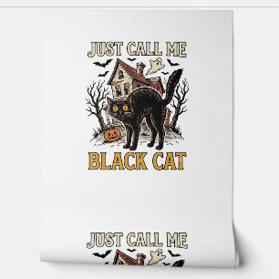 Black Cat Costume Haunted House Funny Halloween Sh Wallpaper