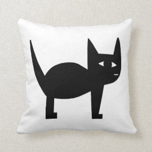 Black Cat Cushion