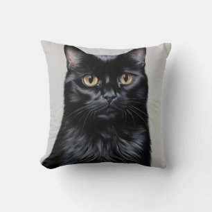 Black Cat Cushion