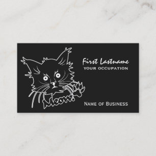 Black Cat custom business cards