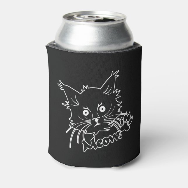 Black Cat custom can cooler (Can Back)