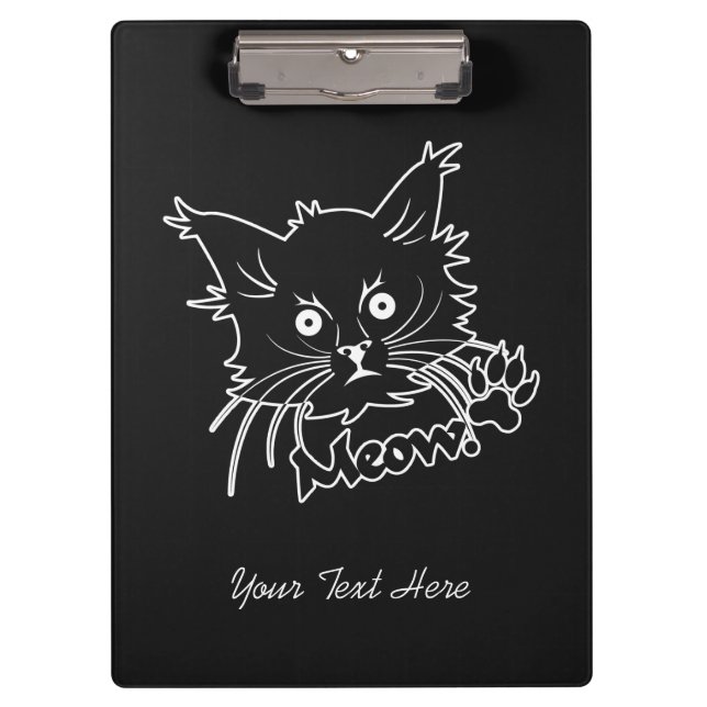 Black Cat custom clipboard (Front)