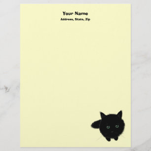 Black Cat Customised Letterhead
