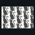 Black Cat Cute Wrapping Paper Sheet<br><div class="desc">Black Cat Cute Wrapping Paper Sheets</div>