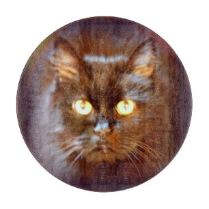 black cat cutting board