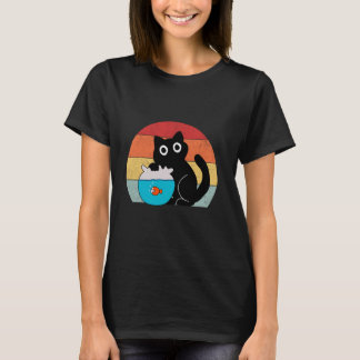 black Cat dad black cat attitude cat parent cat cu T-Shirt
