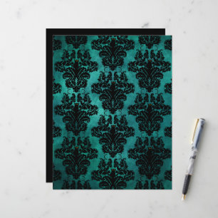 Black Cat Damask 