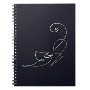 Black Cat Design   Cute Cat  Notebook