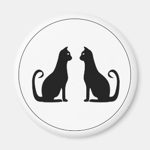 Black Cat Design Magnet
