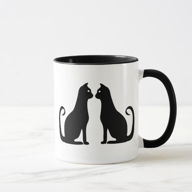Black Cat Design Mug (Right)