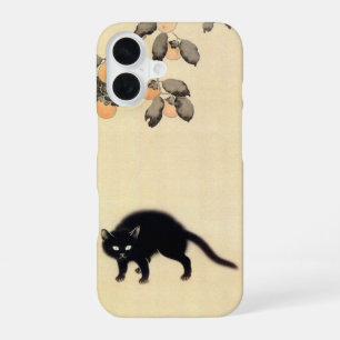 Black Cat (detail), Shunsō, Japanese Art iPhone 16 Case