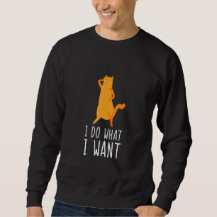 Black Cat Do What I Want Red Cup My Cat 19 Sweatshirt