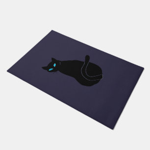 Black Cat Doormat