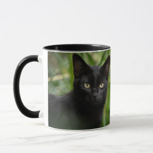 Black Cat Double Sided Mug