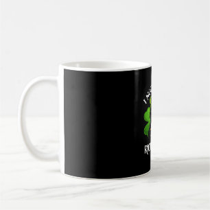 Black Cat Drinking Beer St Patricks Day For Irish Coffee Mug