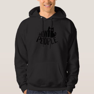 Black Cat Ew People  Meowy Cat  1 Hoodie