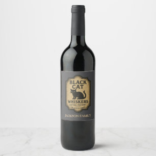 Black Cat Extra Potent Tonic Wine Label