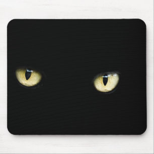 Black Cat Eyes Cat Eye Macro Mouse Mat