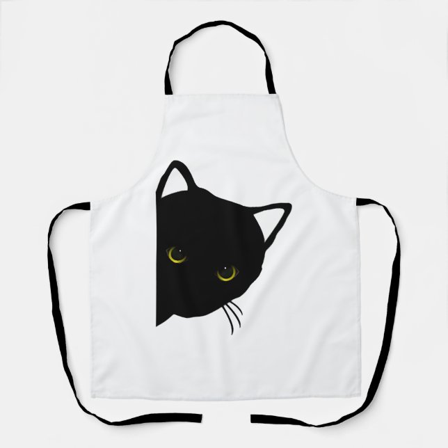 black cat eyes left apron (Front)