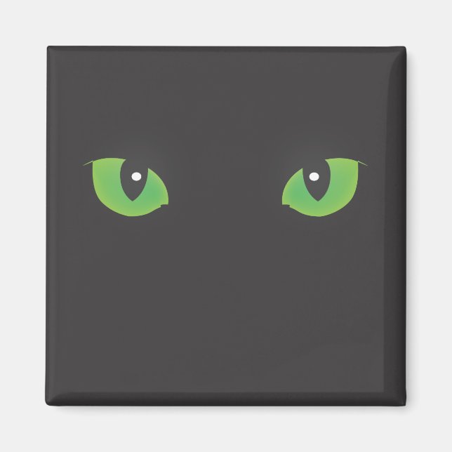 Black Cat Eyes Magnet (Front)
