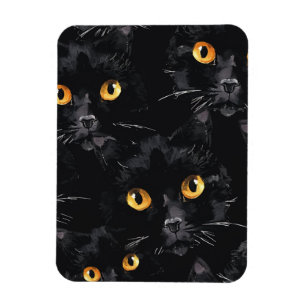 Black cat eyes magnet