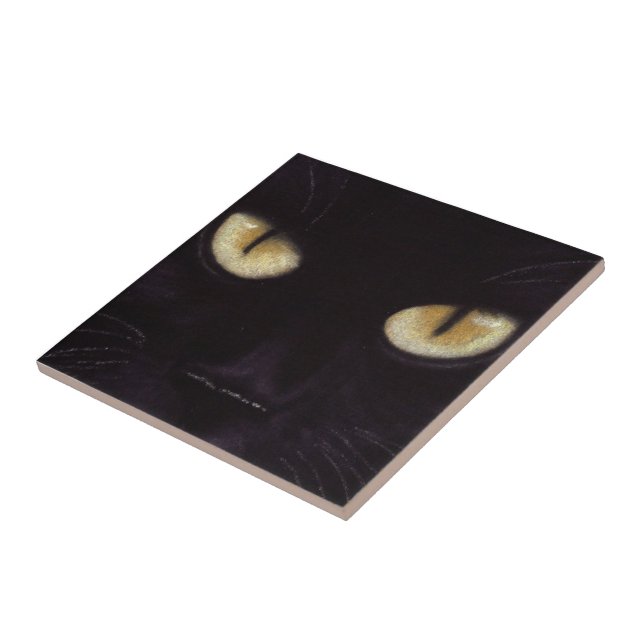 Black Cat Eyes Tile (Side)