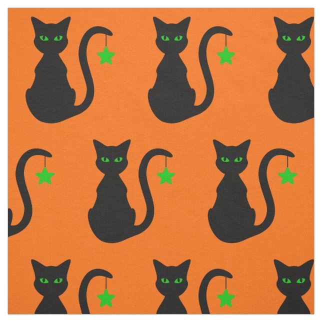 Black Cat Fabric (Swatch)