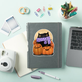 Black Cat Fall Season Happy Halloween