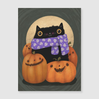 Black Cat Fall Season Happy Halloween