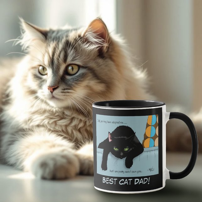 Black Cat Father's Day Mug (Creator Uploaded)